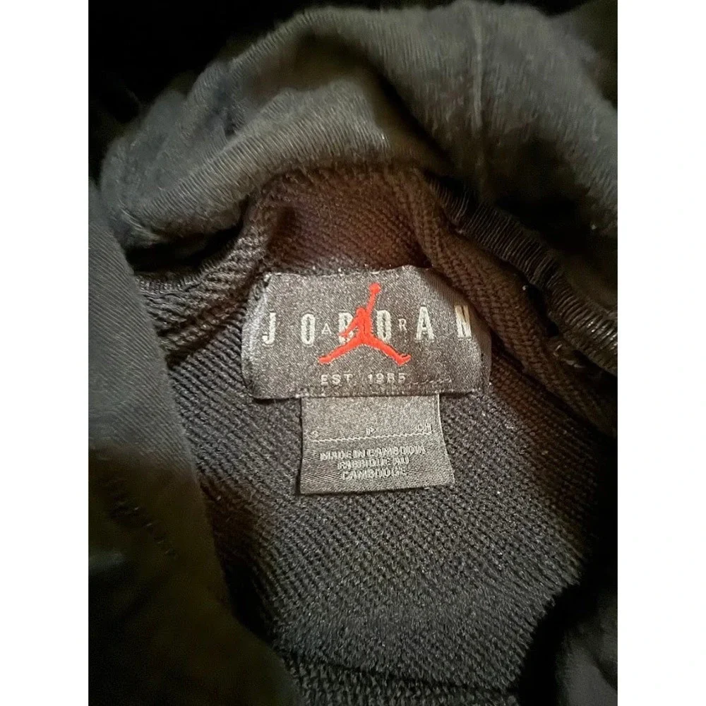 Jordan Jumpman‎ Hoodie Black Pullover Athletic Sweatshirt Men's Size Small